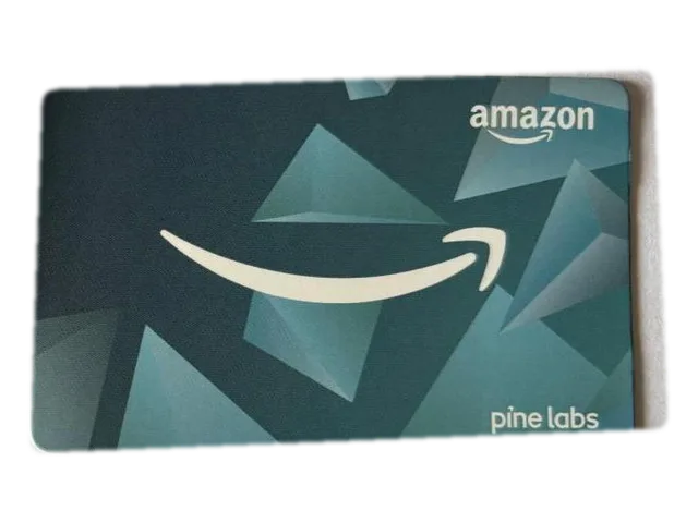 Blue envelope with blue EWPC Amazon gift card